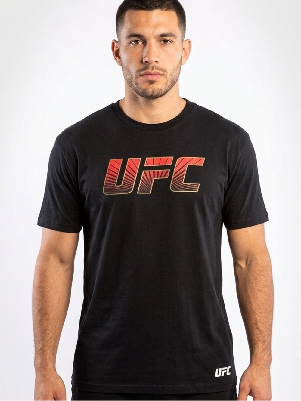 UFC Black and Red Men's Short Sleeve Tee